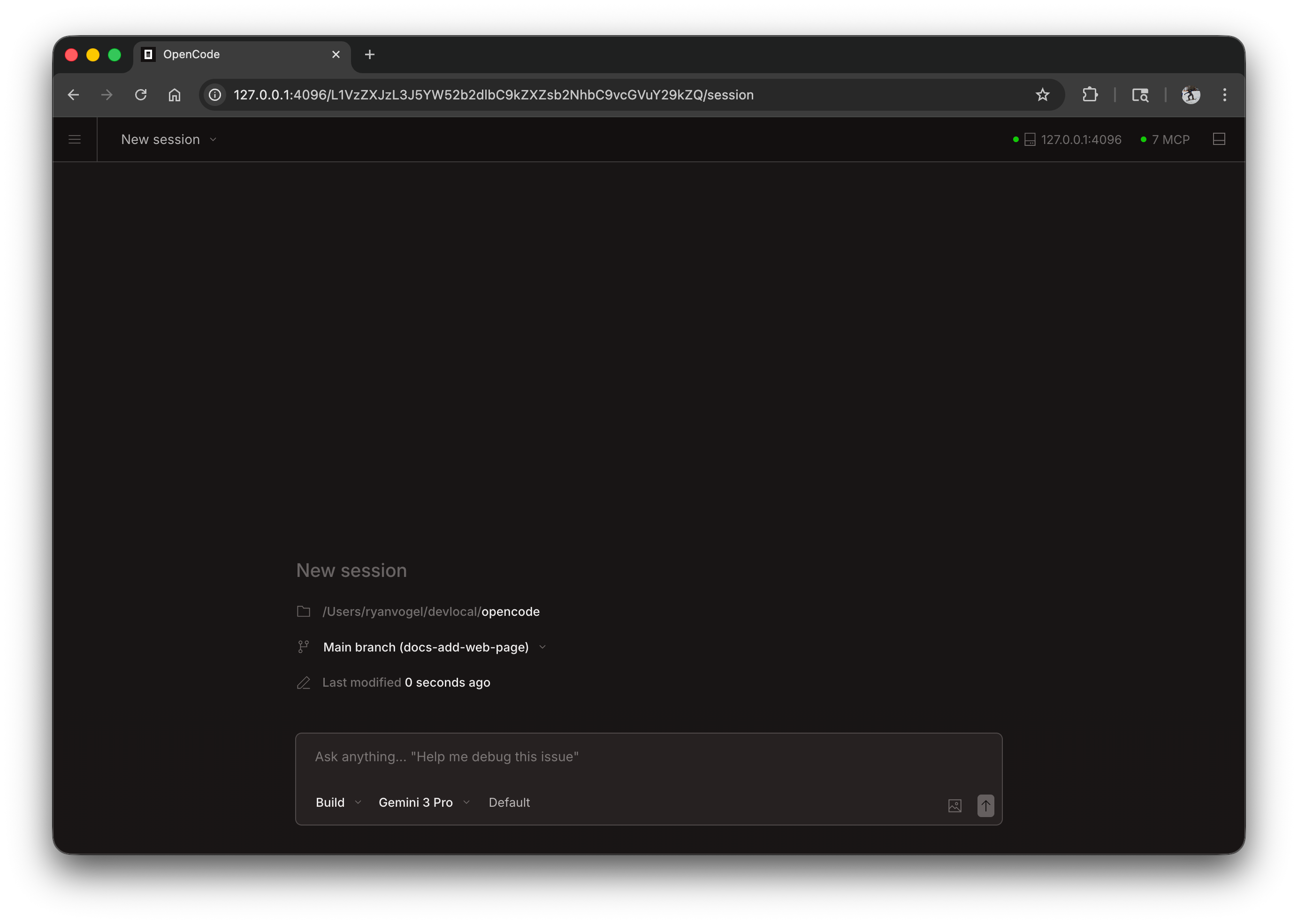 PhysicsCode Web - New Session